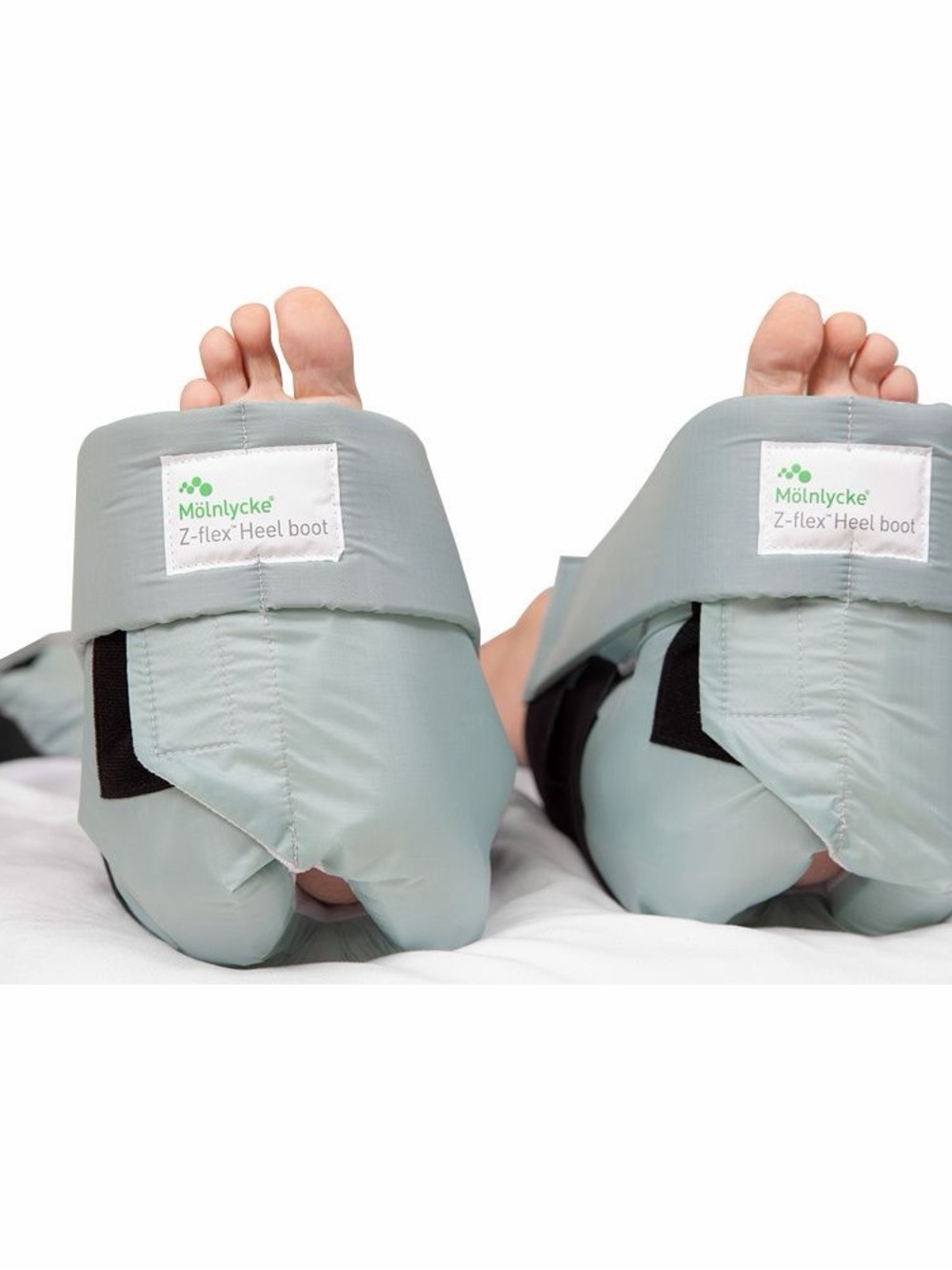 Z-flex Heel Boot in Light Gray - Protective Heel Support
